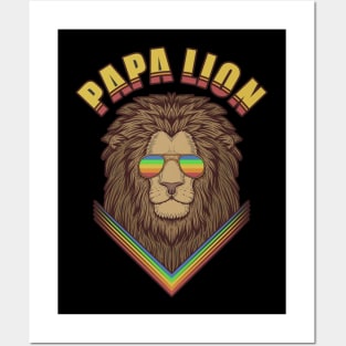 Papa Lion Posters and Art